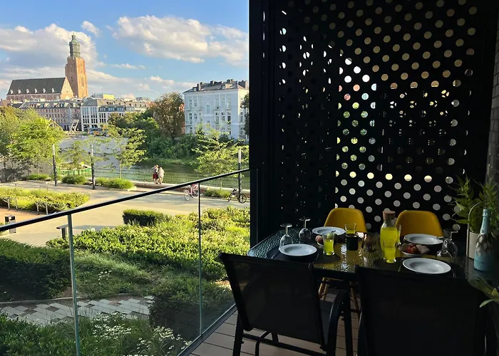 Z Tarasem I Widokiem Na Rzeke Wroapart-pl - With Terrace And River View Wroapart 브로츠와프